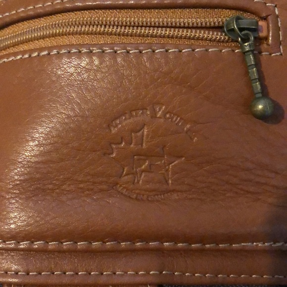 Genuine Leather Fern Print Crossbody - Picture 5 of 7